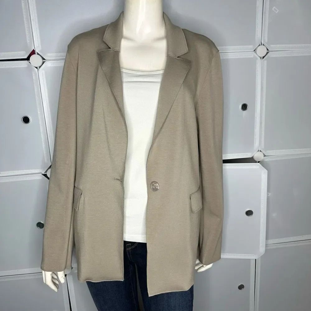 Anthropologie Maison d’ Amelie Tan Blazer Size Large